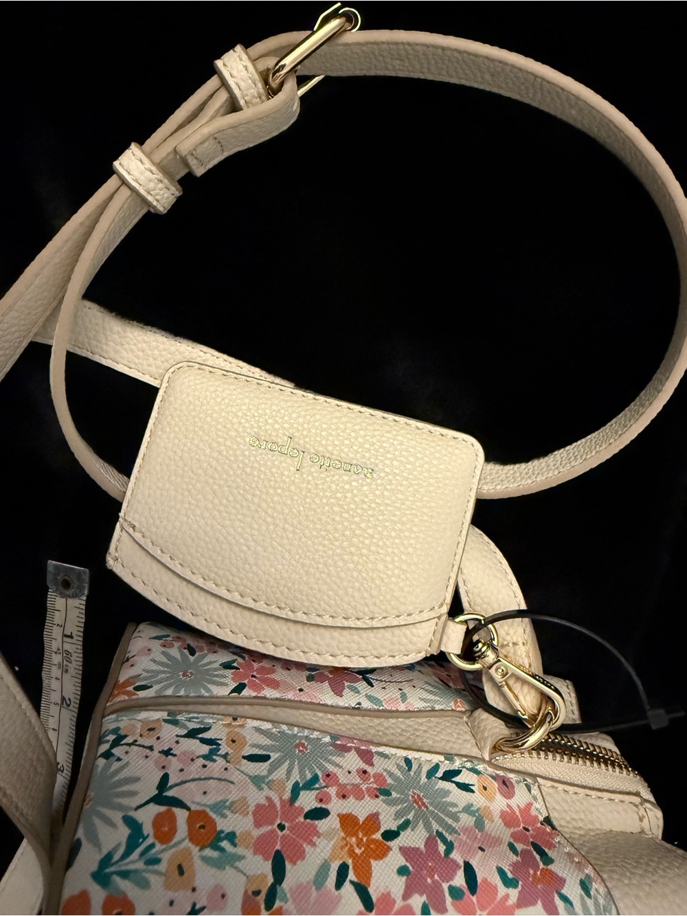 Nanette Lepore Cream Crossbody with Pink, Orange & Blue Floral Print - Picture 11 of 16